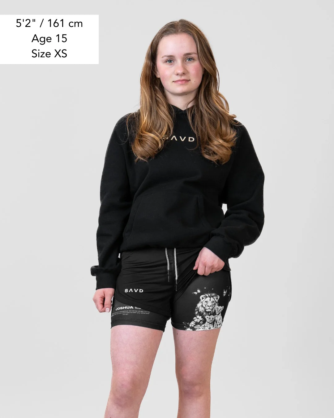Joshua 1:9 'Protector's Heart' Girls Performance Shorts - Image 9